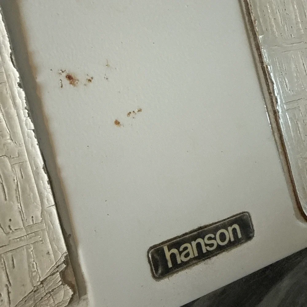 Vintage Hanson Bathroom Weight Scale White Retro Prop Wear Areas Works